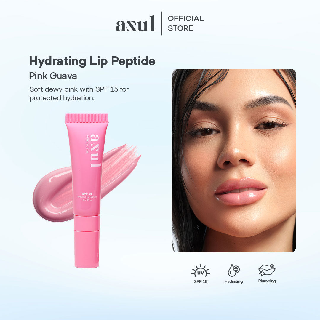 Asul Hydrating Lip Peptide | SPF 15 Protection | Tinted Lip Treatment | Shea Butter & Menthol