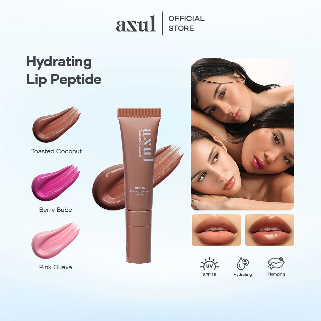 Asul Hydrating Lip Peptide | SPF 15 Protection | Tinted Lip Treatment | Shea Butter & Menthol