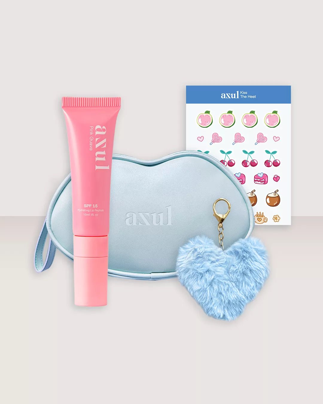 Asul Hydrating Lip Peptide + Kiss Lock Pouch.